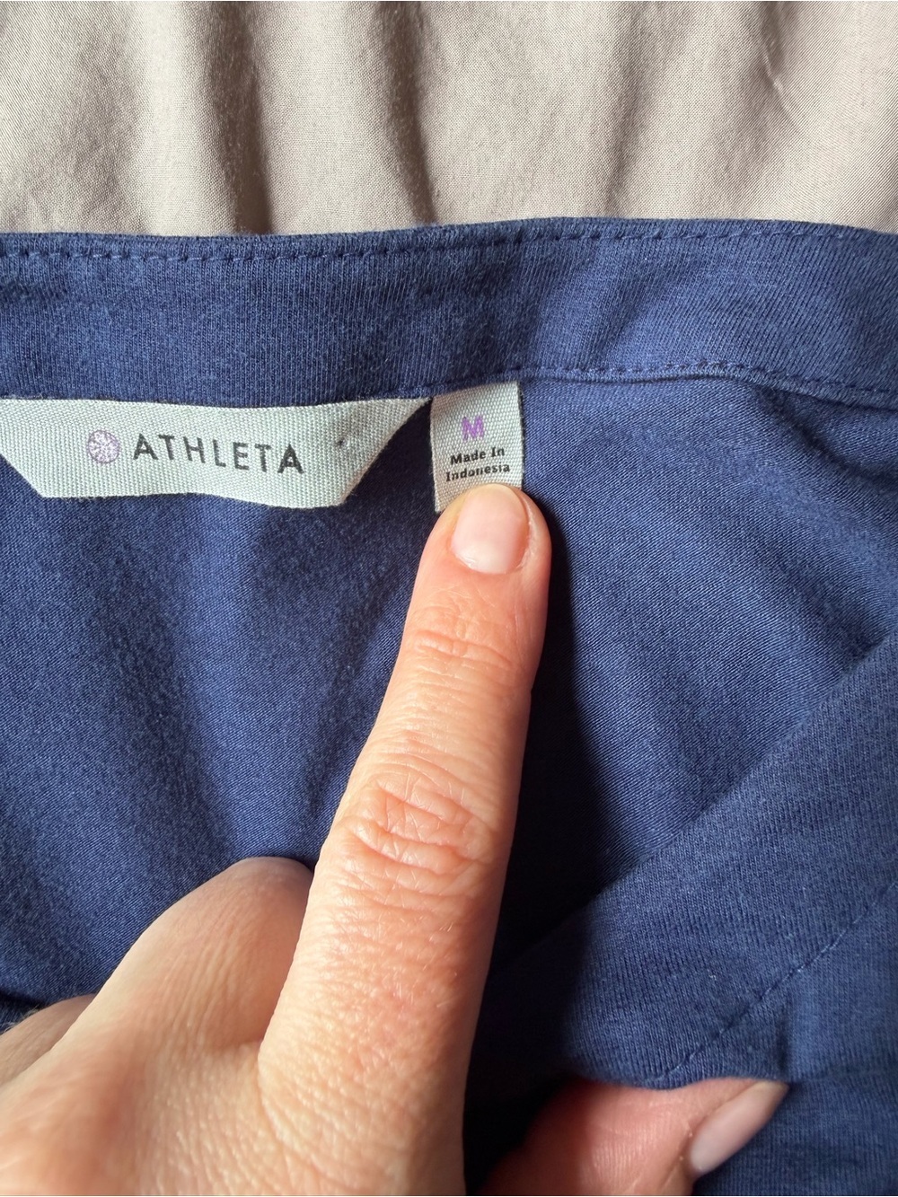 Athleta Sports Mini Dress Navy Ruched Sides Activewear Athleisure Training M - Picture 3 of 8